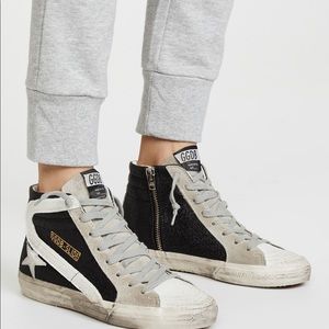 Golden goose high top slide sneakers